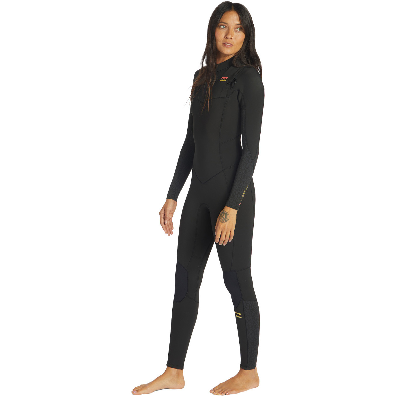 Billabong Womens Synergy 5/4mm Chest Zip Wetsuit ABJW100131 - Wild Black